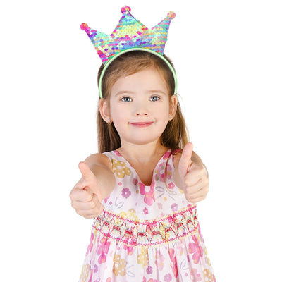 simple style crown plastic resin patchwork hair band