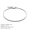 Hip-Hop Simple Style Geometric 304 Stainless Steel 18K Gold Plated White Gold Plated Bracelets In Bulk