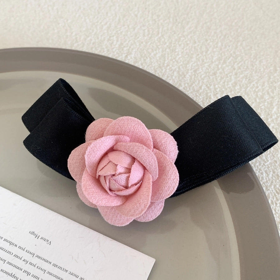 vintage style flower cloth hair clip