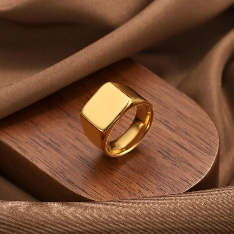 Jewelry Simple Style Geometric 304 Stainless Steel Rings