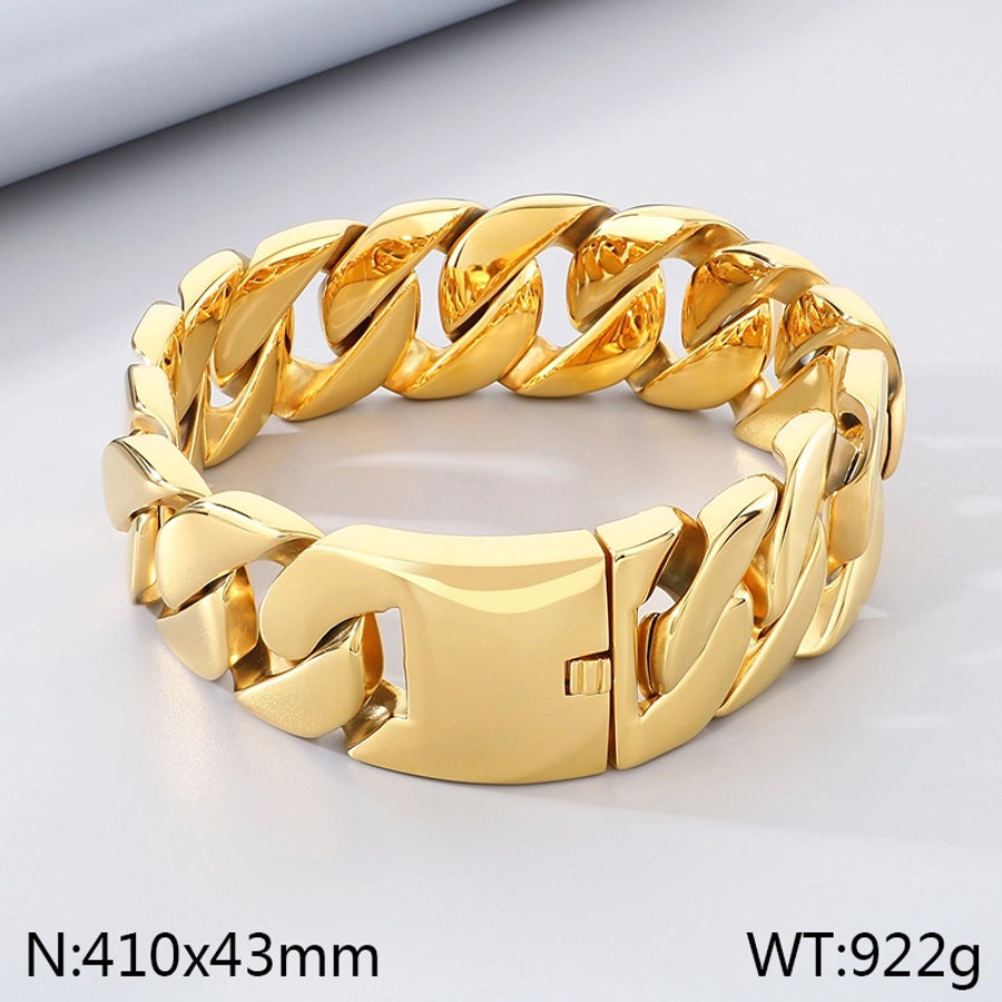 Hip-Hop Vintage Style Geometric 304 Stainless Steel 18K Gold Plated Women's Necklace