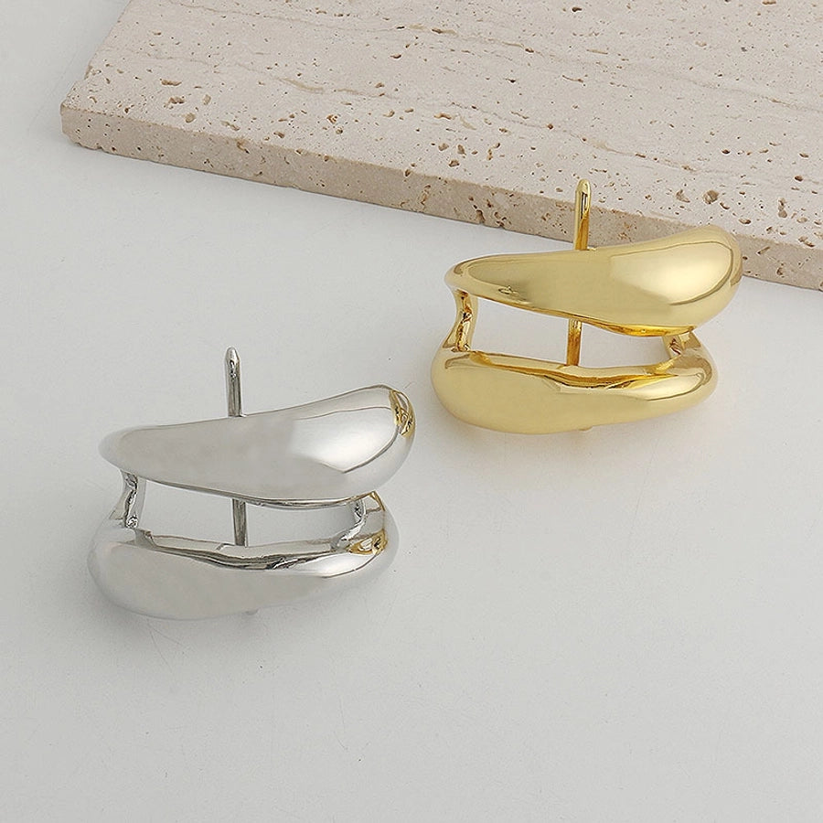 Women's Simple Style Classic Style Solid Color Alloy Polishing Hair Clip