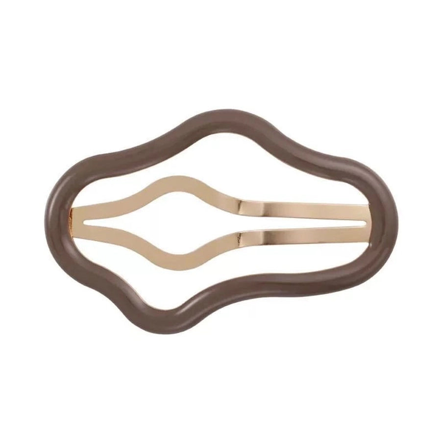 Women's Simple Style Commute Clouds Solid Color Metal Hollow Out Hair Clip