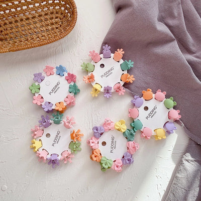 Kid'S Cute Solid Color Arylic Stoving Varnish Hair Claws