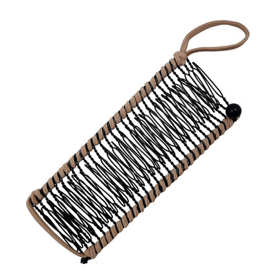 elegant solid color metal insert comb
