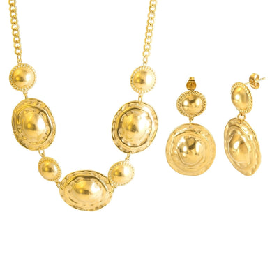 Jewelry Streetwear Geometric 304 Stainless Steel Plating Earrings Necklace