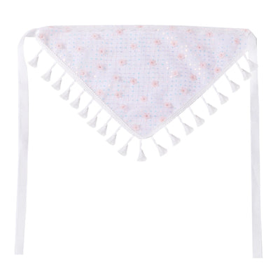 Women's Pastoral Plaid Flower Cloth Net Yarn Hair Band