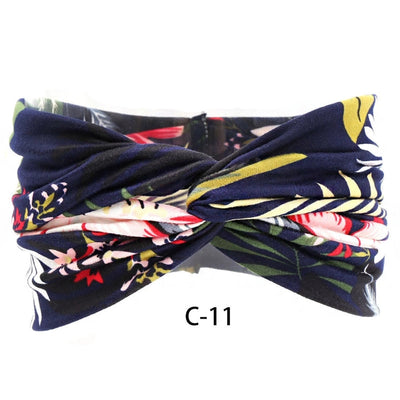 elegant streetwear plaid leopard cloth hair band