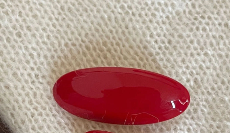 women's retro lady color block arylic hair clip