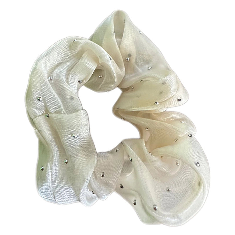 Women's Lady Modern Style Bunny Ears Bow Knot Cloth Hair Tie