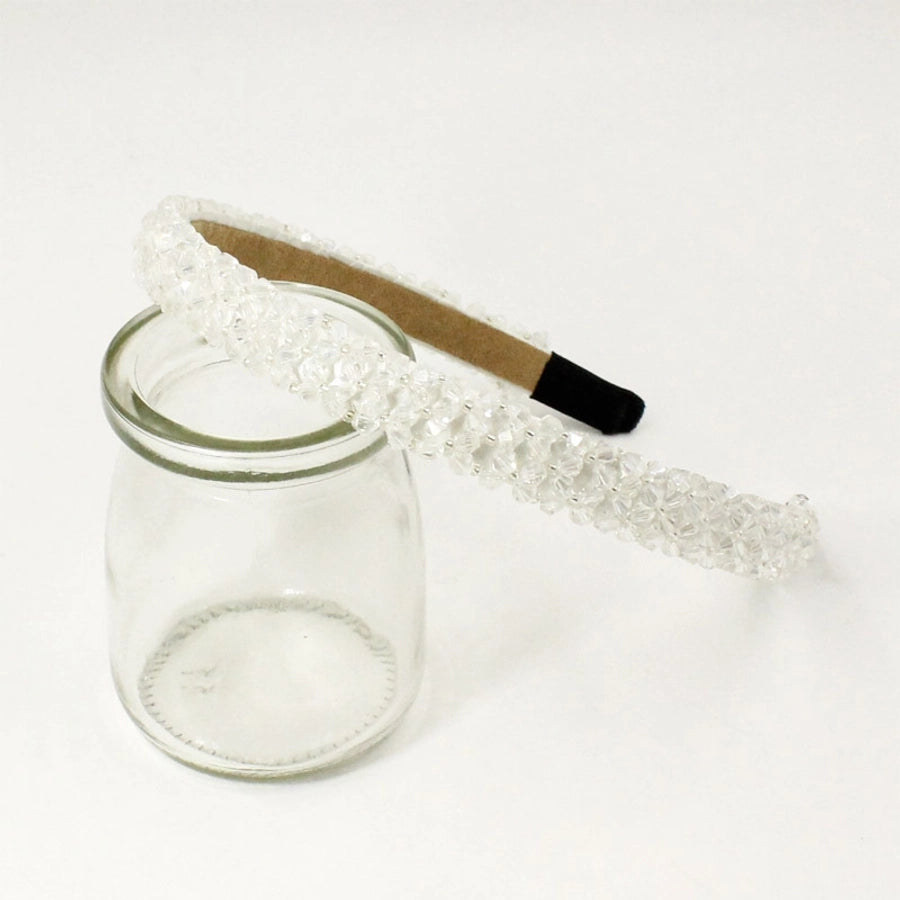 four-row crystal hair hoop korean wide-brimmed rhinestone headband