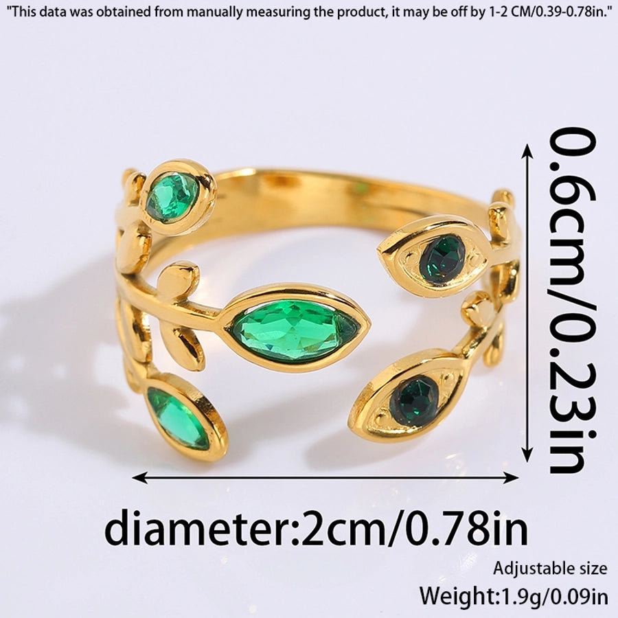 Jewelry Elegant Simple Style Classic Style Geometric 304 Stainless Steel Open Rings