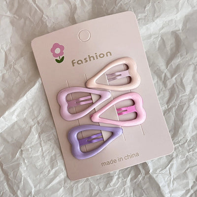 pink series bb hairpin female forehead star broken hair bangs side clip sweet girl small hairpin hair accessories