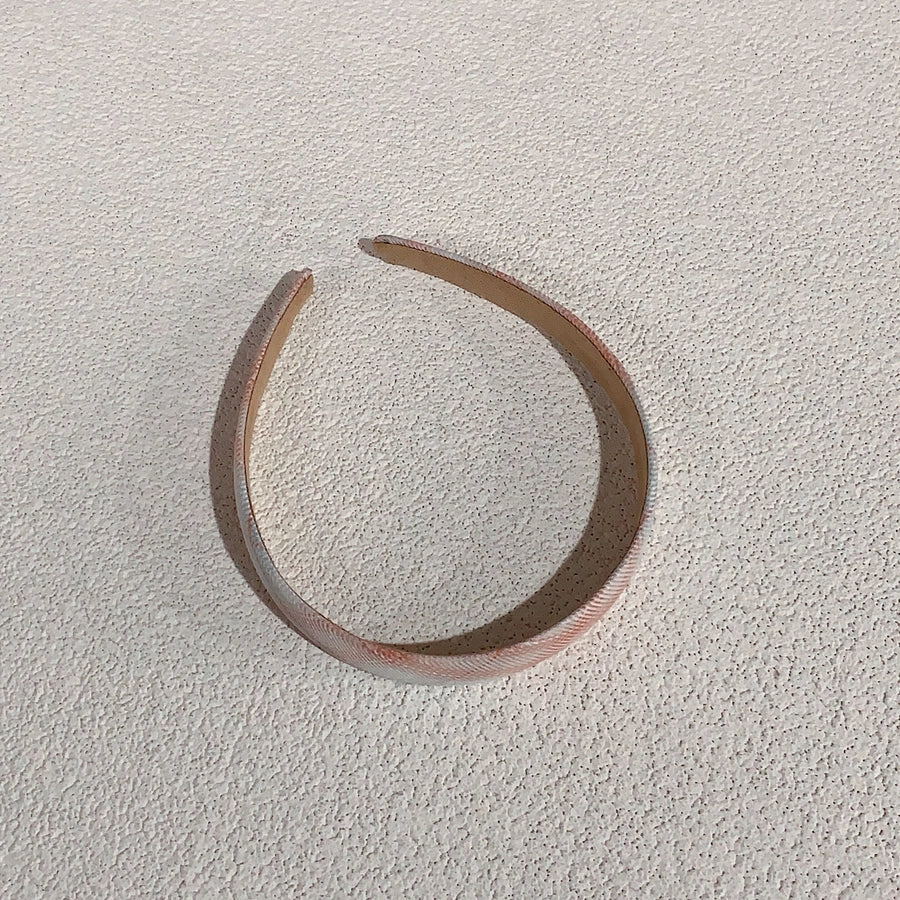 simple style plaid cloth hair band 1 piece