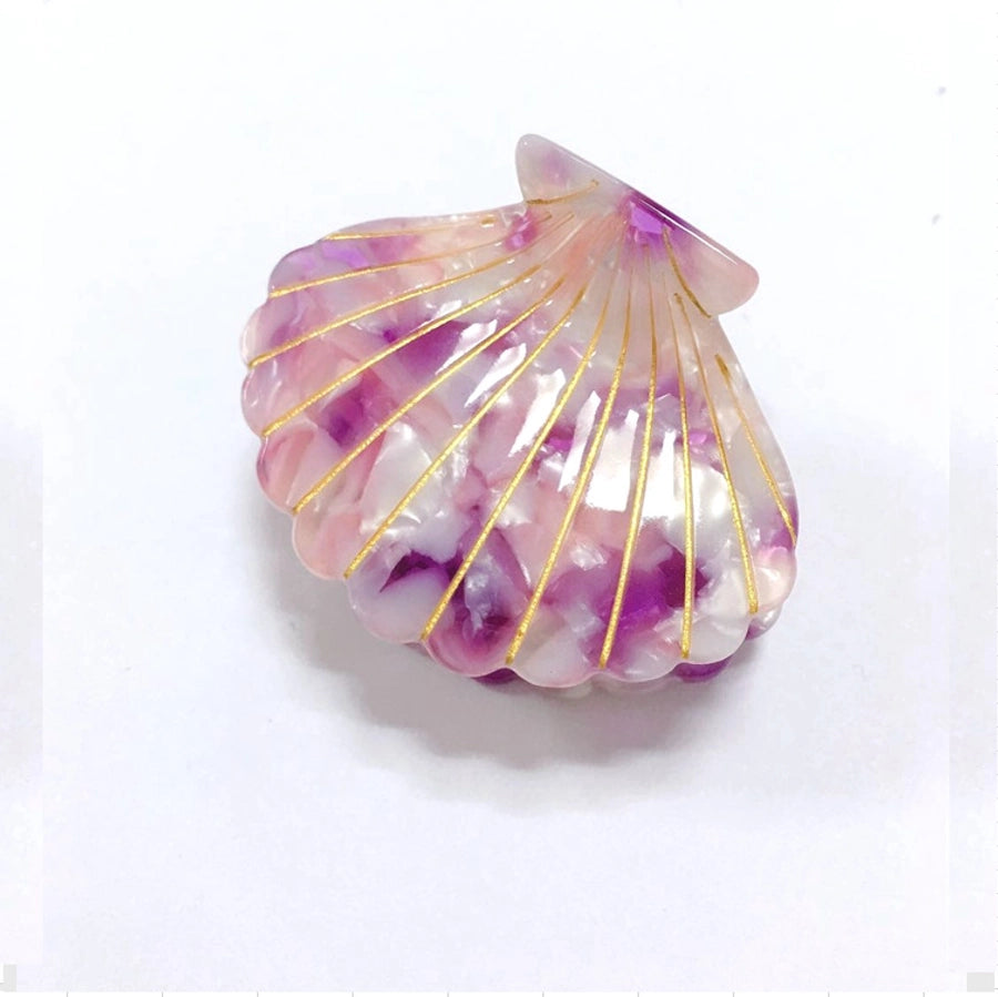 Women's Casual Beach Shell Acetic acid sheets Handmade Hair Claws
