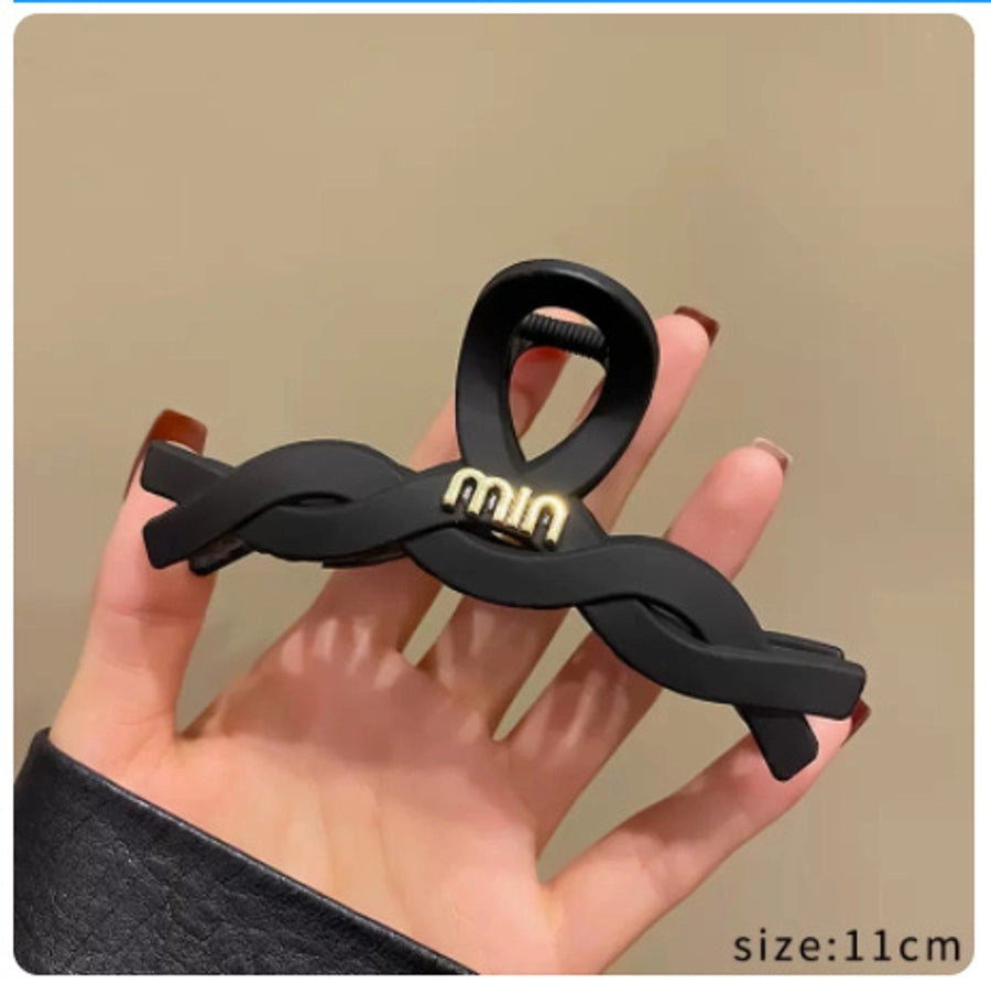 fashion flower metal plating artificial rhinestones hair claws 1 piece