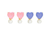 1 Pair Elegant Simple Style Heart Shape Plating Copper Drop Earrings