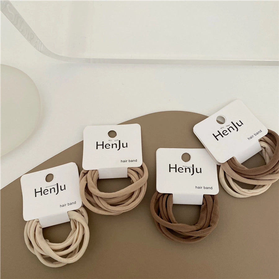 simple style solid color cloth hair tie