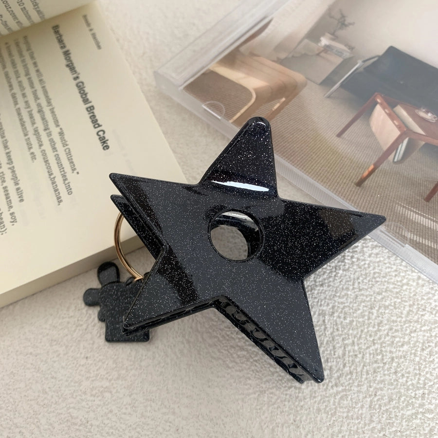 simple style star acetic acid sheets hair claws