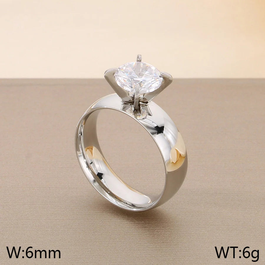 Jewelry Vintage Style Geometric 304 Stainless Steel 18K Gold Plated Rings
