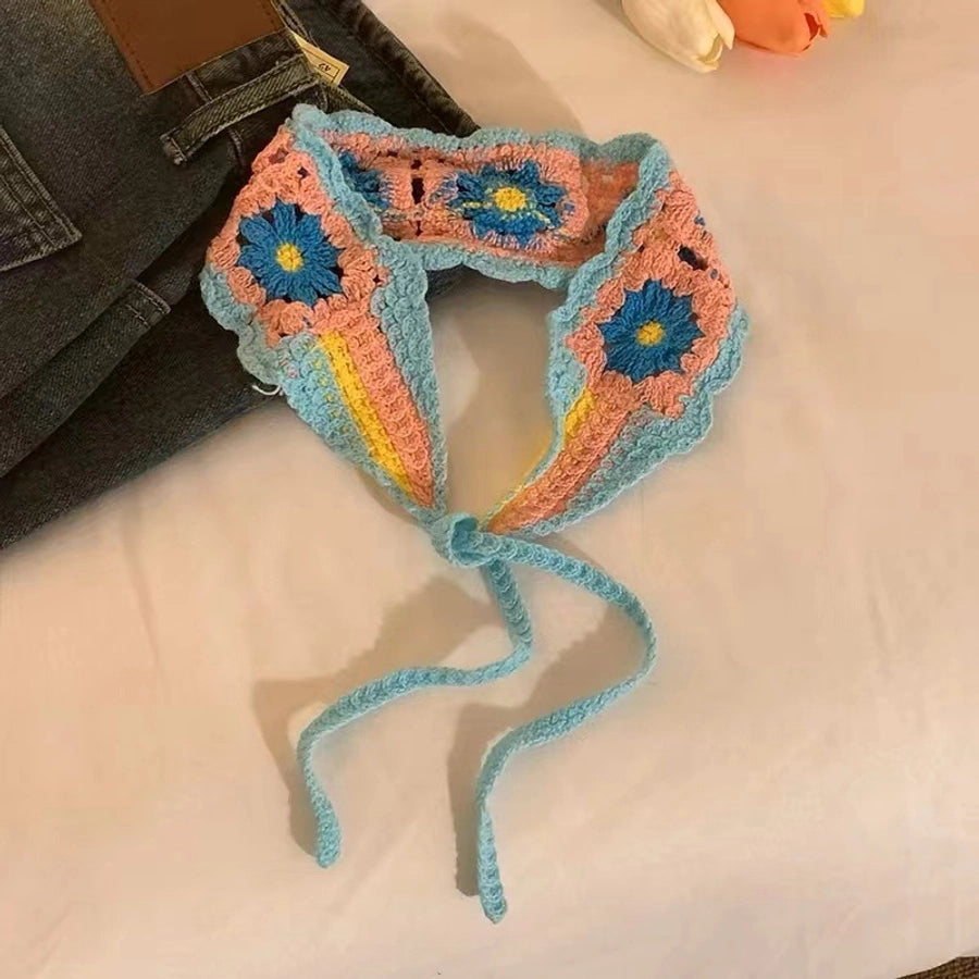 Women's IG Style Casual Plaid Rhombus Knit scarf