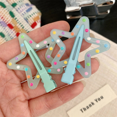 Women's Korean Style Star Resin Hair Clip