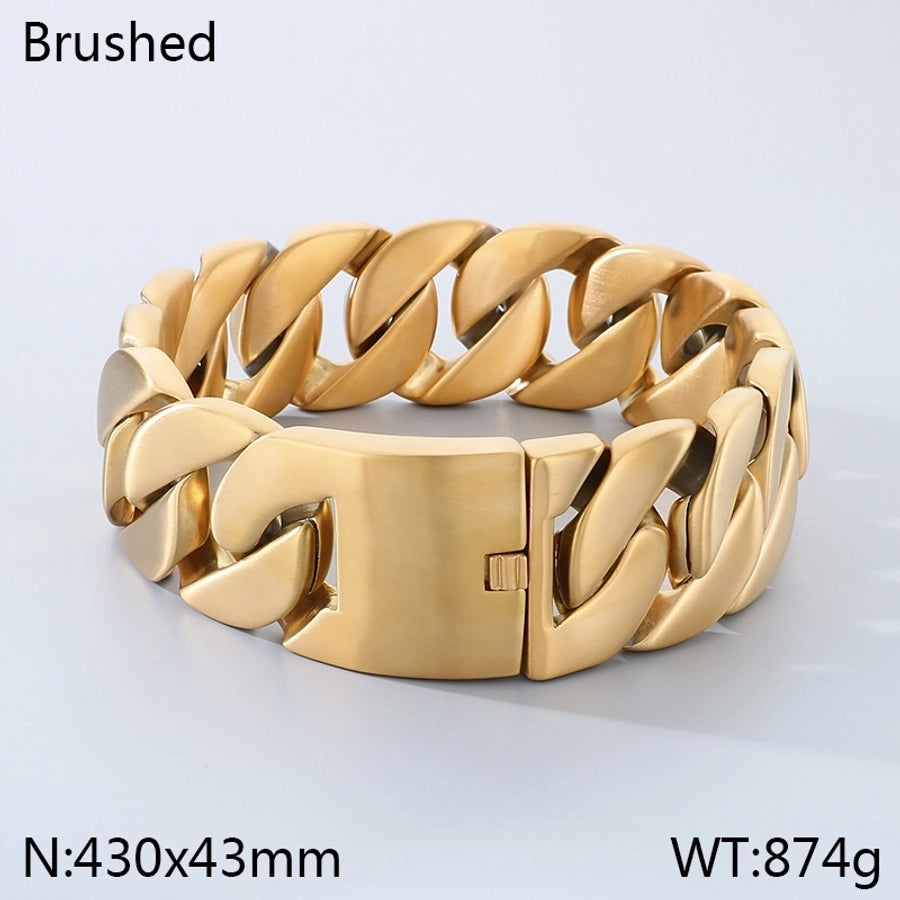 Jewelry Vintage Style Geometric 304 Stainless Steel 18K Gold Plated Necklace