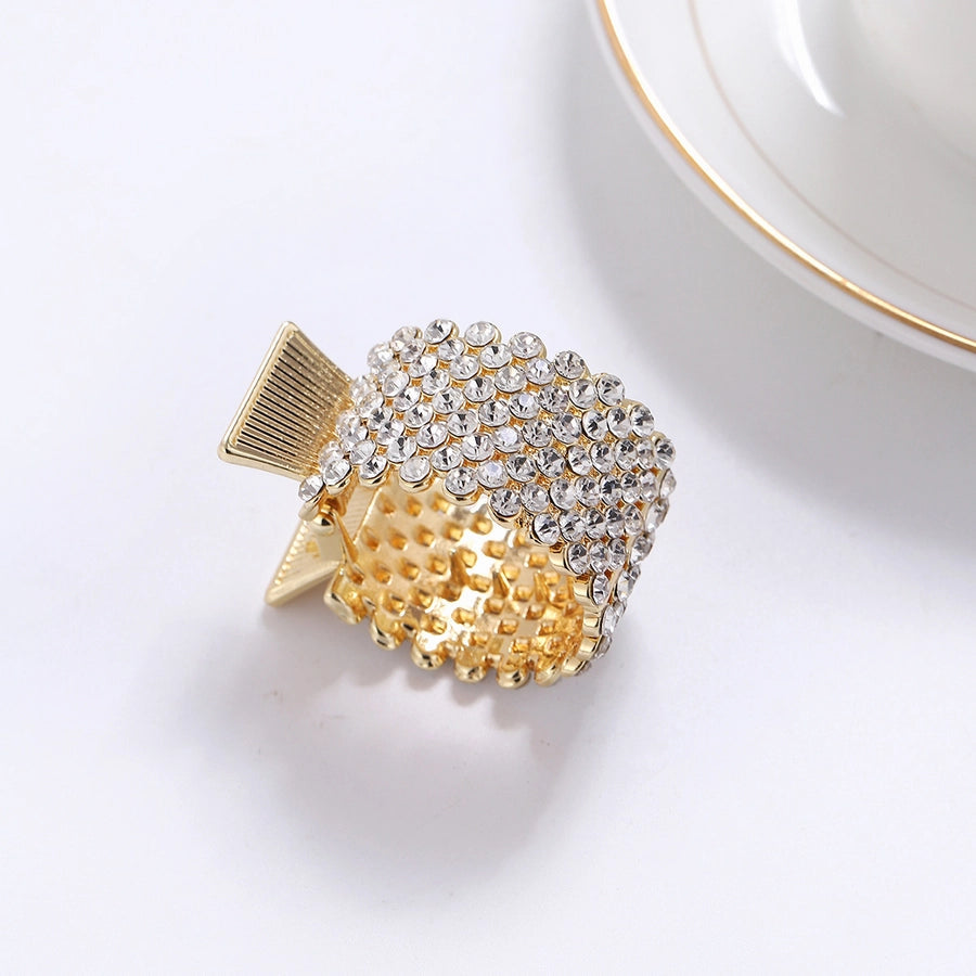 women's sweet geometric alloy plating hair clip