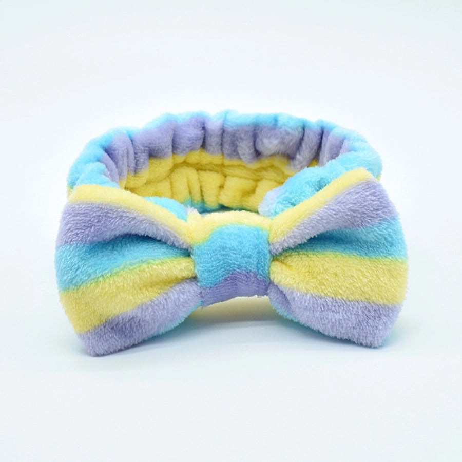 simple style classic style color block cloth printing hair band