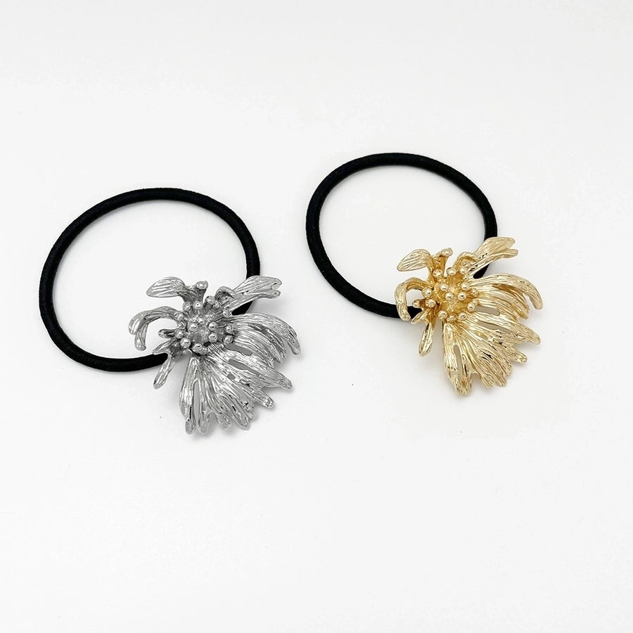 Women's Simple Style Flower Alloy Plating Hair Tie