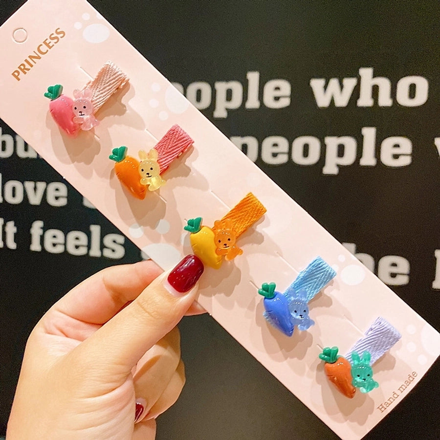 children's cute flowers bow hairpins