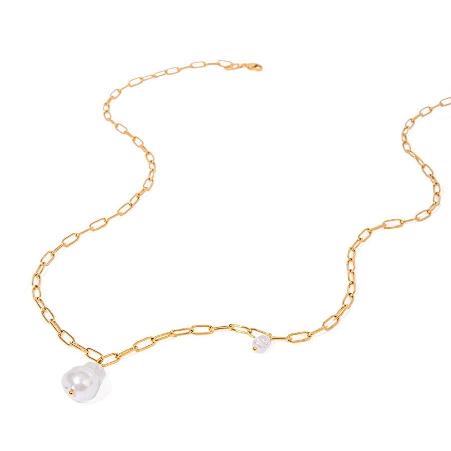 Jewelry Simple Style Classic Style Irregular 304 Stainless Steel 18K Gold Plated Pendant Necklace