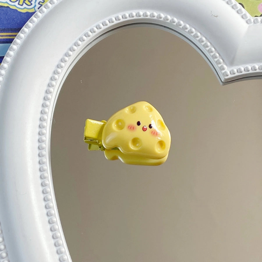 Women's Cute Poached Egg Plastic Hair Clip