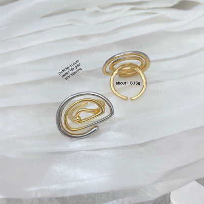 Jewelry Vintage Style Classic Style Spiral Copper Mixed Metal Plating Open Rings