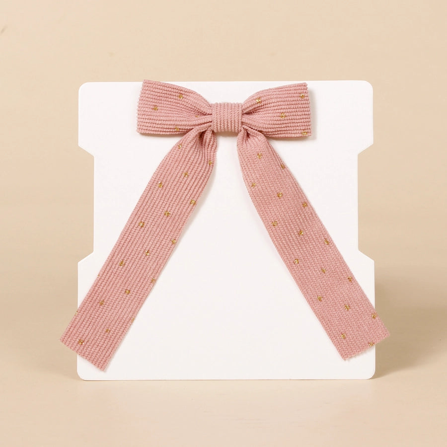 sweet bow knot corduroy hair clip