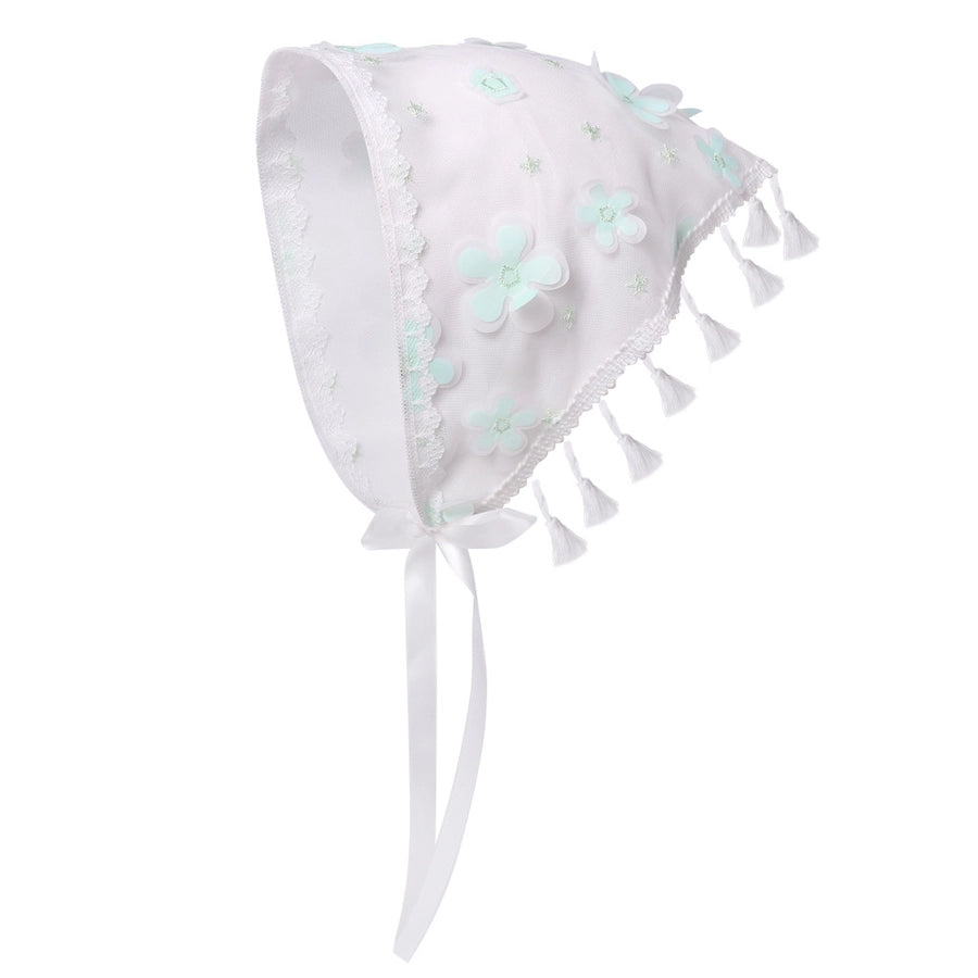 Women's Pastoral Plaid Flower Cloth Net Yarn Hair Band