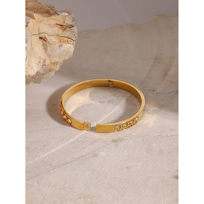 Casual Simple Style Round 304 Stainless Steel Bangle In Bulk