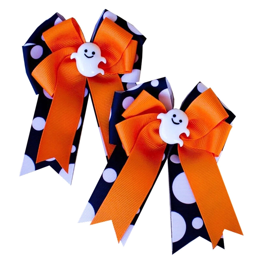 Girl'S IG Style Casual Pumpkin Bow Knot Ghost Cloth Hair Clip