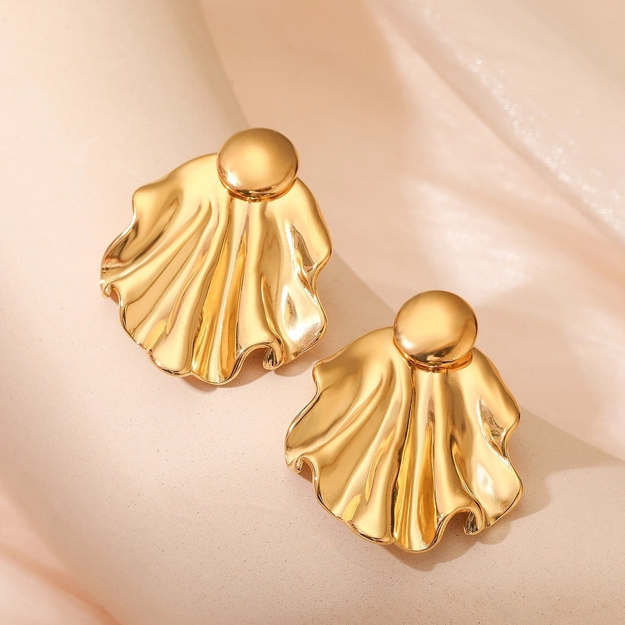 1 Pair Retro Simple Style Commute Geometric 304 Stainless Steel Ear Studs