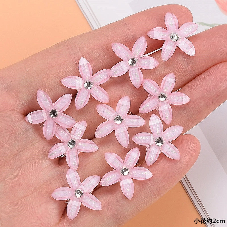 Children's Flower Small Grab Hair Accessories Girl's Braided Hair Buckle Head Flower Little Girl's Mini Grab Small Hairpin Headwear