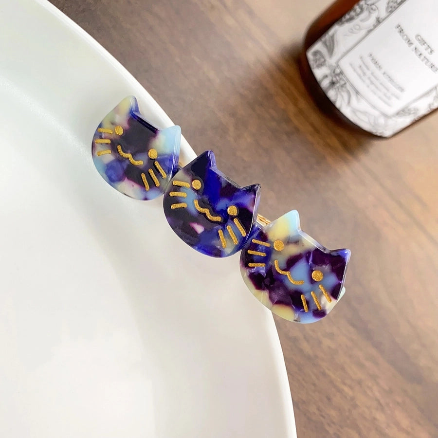 Women's Cute Cat Acetic acid sheets Hair Clip