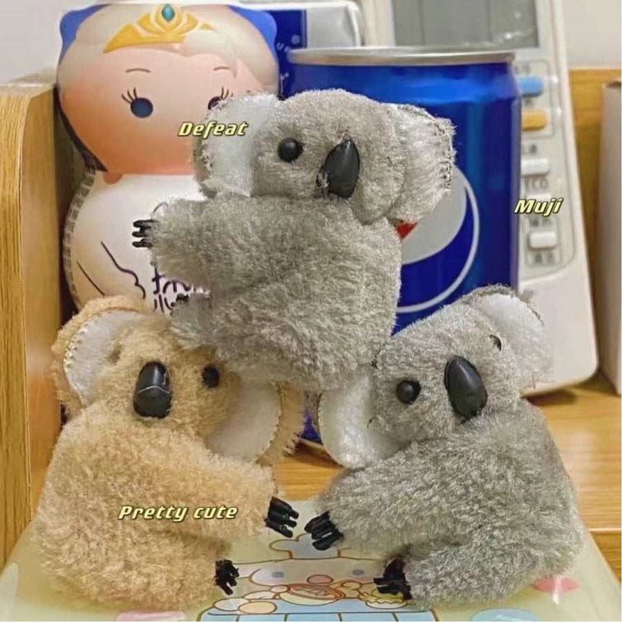 Internet Celebrity  Cartoon Three-Dimensional Plush Koala Hairpin Side Clip Banana Clip Clip Photo Cute Hair Accessories