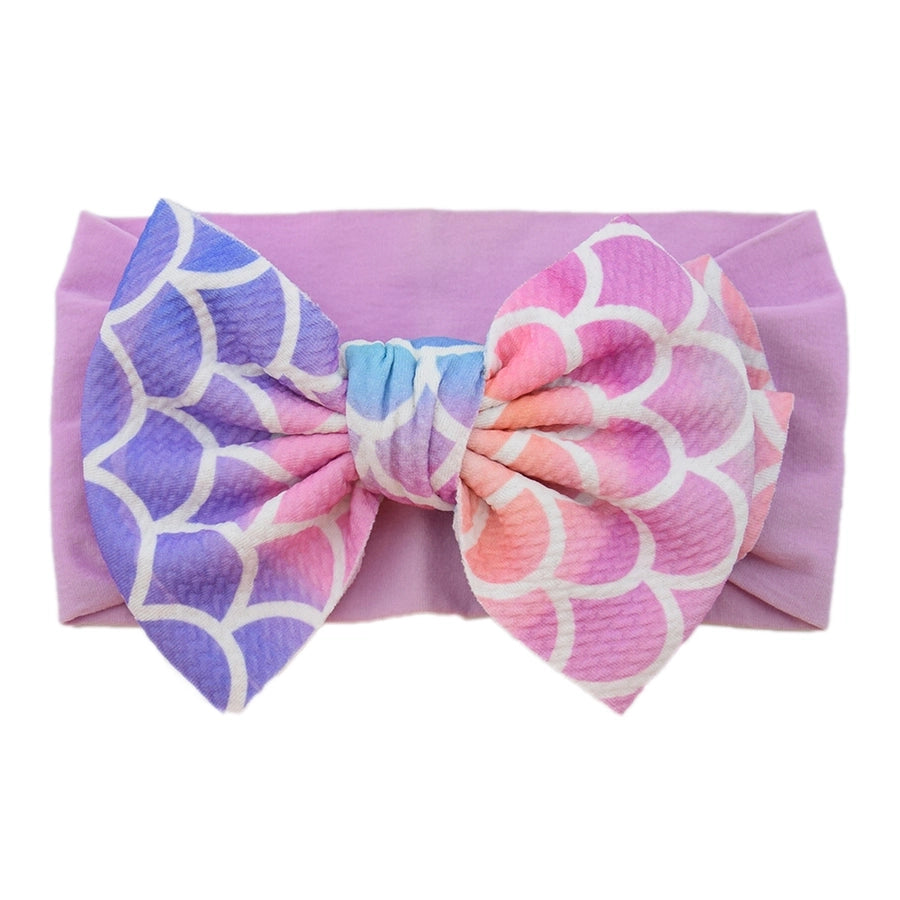 casual plaid bow knot cloth hair band