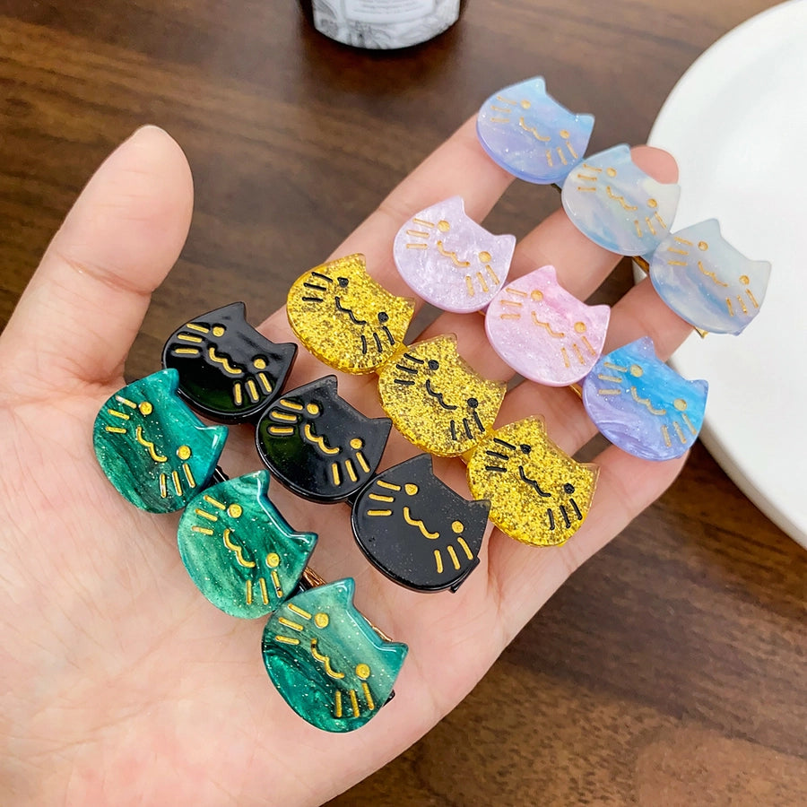 Women's Cute Cat Acetic acid sheets Hair Clip