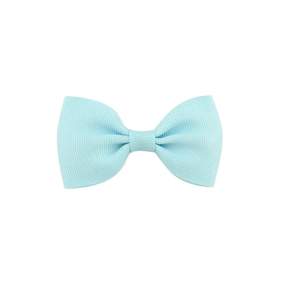 european and american solid color children's bow cute hairpin