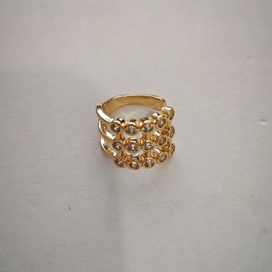 1 Piece IG Style Simple Style Geometric Plating Copper Ear Cuffs