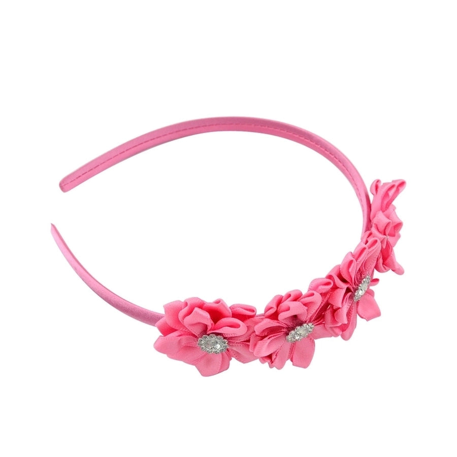 children's headband  4 diamond-studded polygonal flower handmade headband