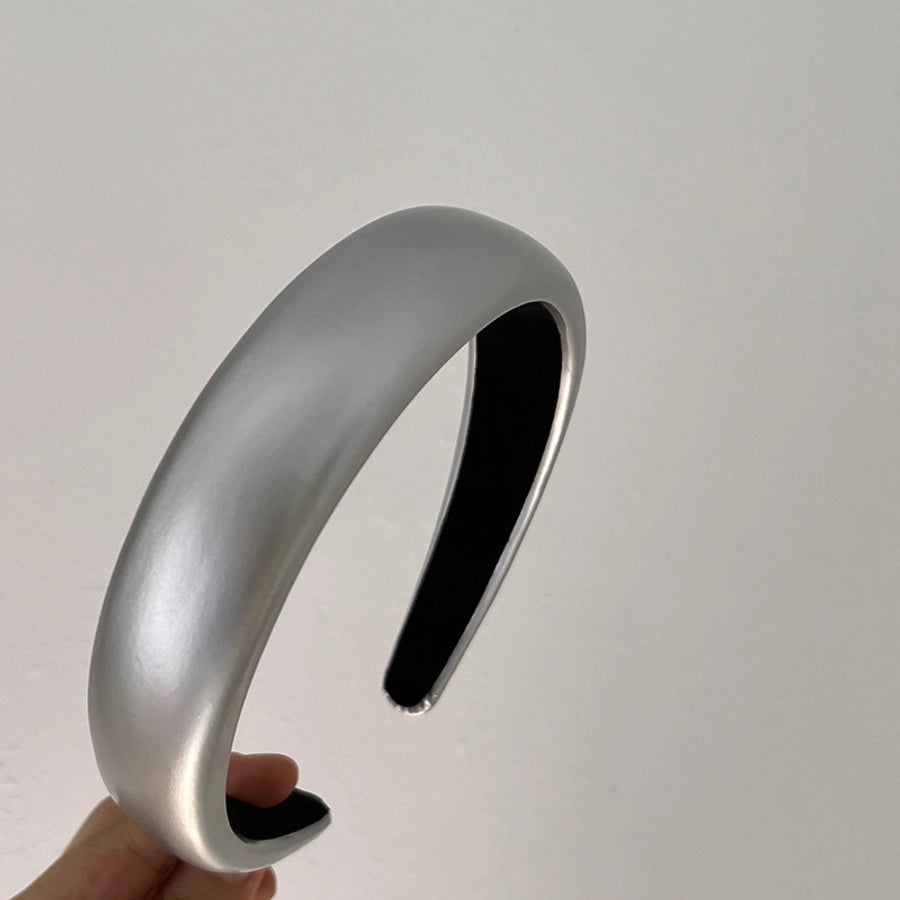 Women's Casual Simple Style Solid Color Pu Leather Handmade Hair Band