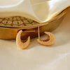 1 Pair Elegant Business Tropical Geometric Asymmetrical Copper K Gold Plated Earrings