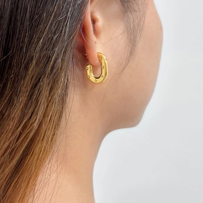 1 Pair Simple Style Commute Pentagram 304 Stainless Steel 316 Stainless Steel  18K Gold Plated Ear Studs